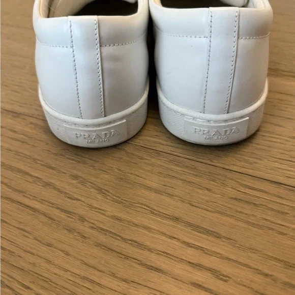 Prada White Sneakers with Logo